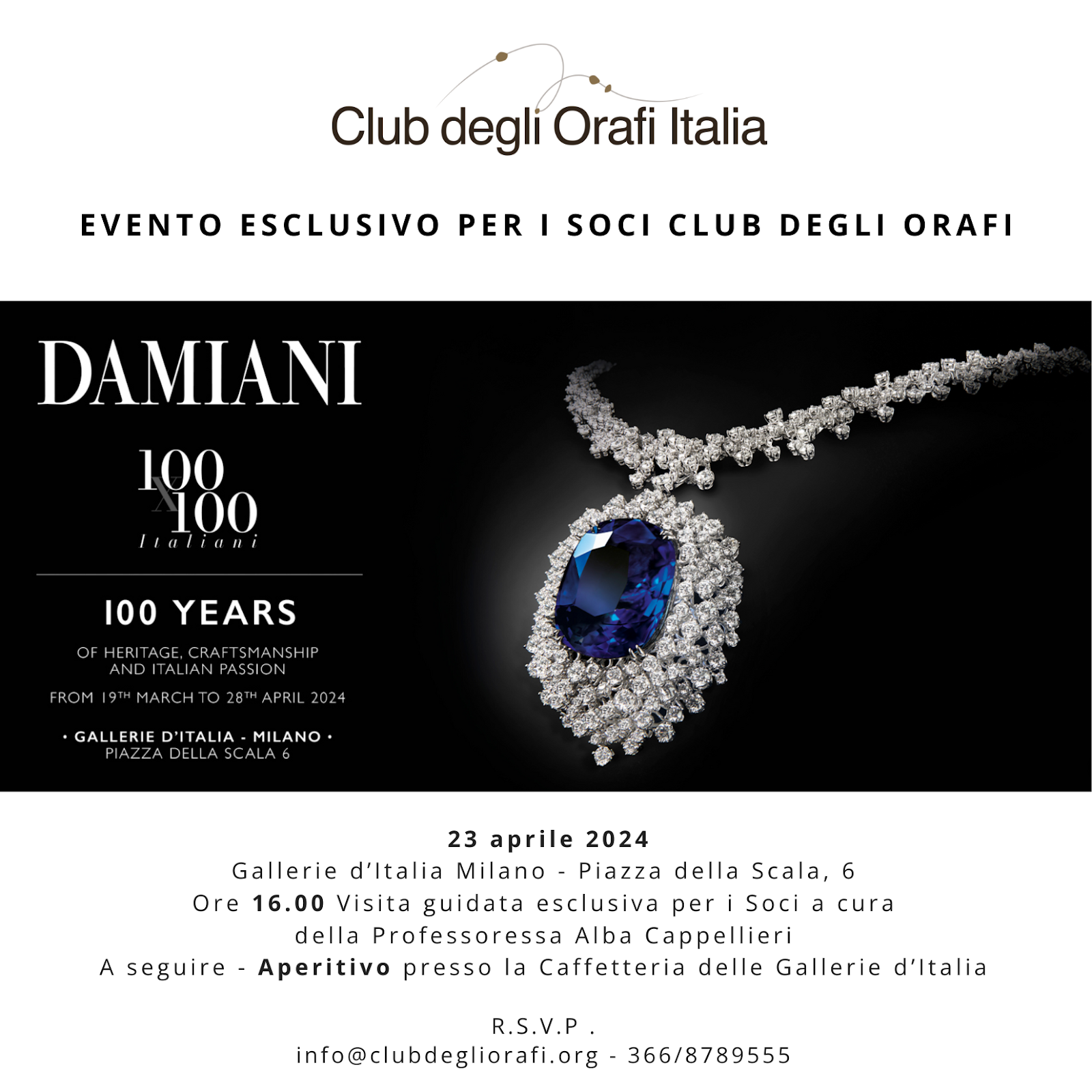Orafid Visita riservata ai Soci del Club degli Orafi Italia alla mostra ...